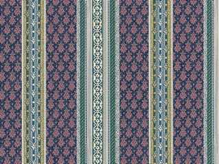Dollhouse Miniature Wallpaper, Hyde Park, Burgundy